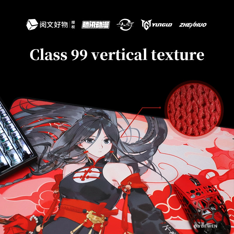 ZHENHUO GEAR × The Outcast Official Collab Mouse Pad Pro FPS Control Mat | Anime Art Series | Dual Base Options - ZHENHUO GEAR