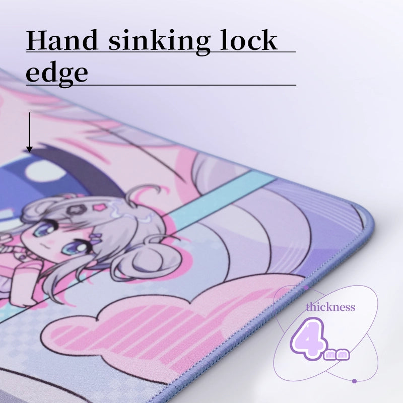 ZHENHUO GEAR Leila Anime Gaming Mousepad - Pro-Grade Cloth Surface with Otaku Moe Art - ZHENHUO GEAR