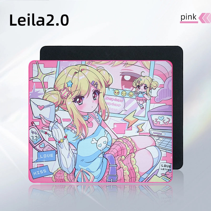 ZHENHUO GEAR Leila Anime Gaming Mousepad - Pro-Grade Cloth Surface with Otaku Moe Art - ZHENHUO GEAR