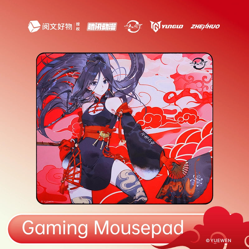 ZHENHUO GEAR × The Outcast Official Collab Mouse Pad Pro FPS Control Mat | Anime Art Series | Dual Base Options - ZHENHUO GEAR