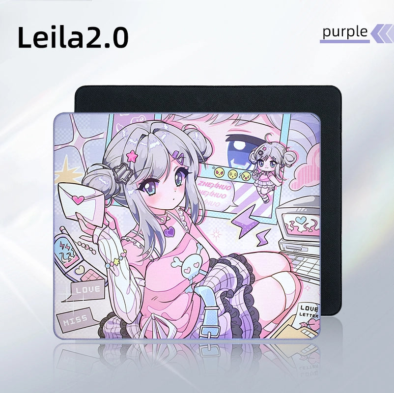 ZHENHUO GEAR Leila Anime Gaming Mousepad - Pro-Grade Cloth Surface with Otaku Moe Art - ZHENHUO GEAR
