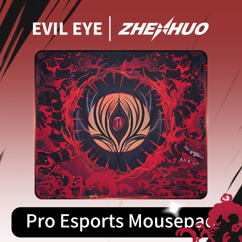 ZHENHUO GEAR Evil Eye Gaming Mouse Pad - Extra Large Dual-Texture ( Speed or Control ) for Competitive FPS - ZHENHUO GEAR