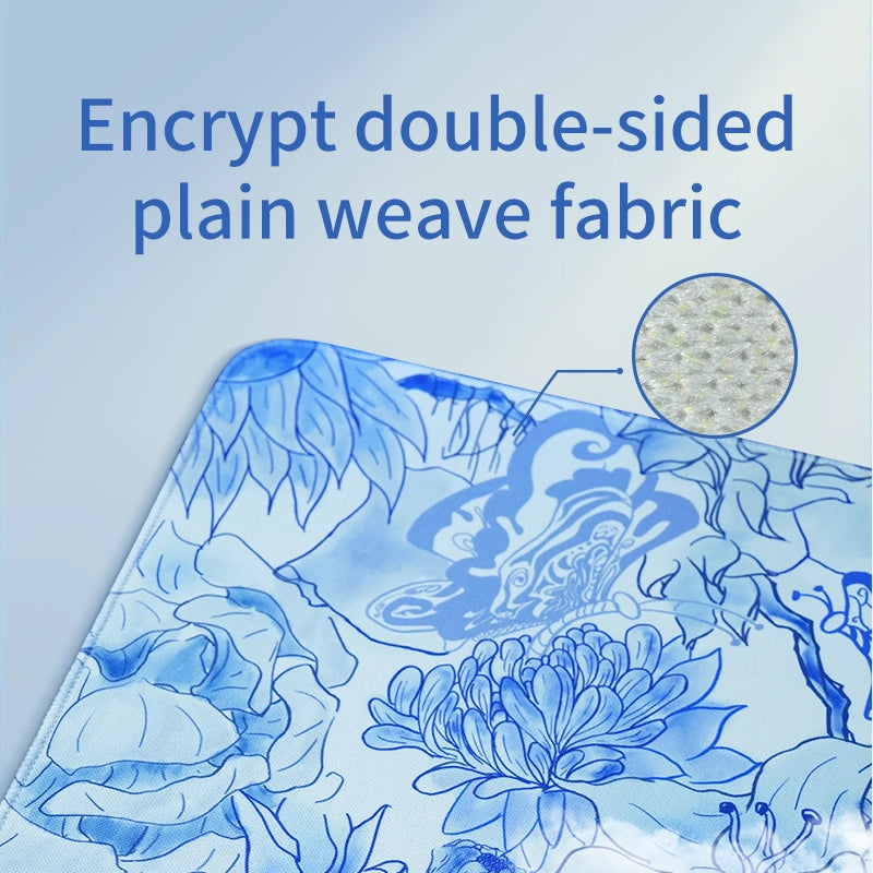 ZHENHUO GEAR Blue and White Porcelain Speed Mousepad - Premium Smooth Glide + Ancient Chinese Art on Your Desk - ZHENHUO GEAR