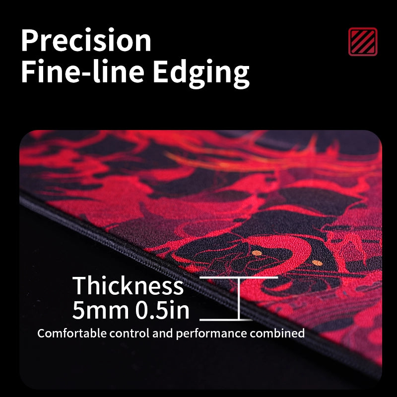 ZHENHUO GEAR Evil Eye Gaming Mouse Pad - Extra Large Dual-Texture ( Speed or Control ) for Competitive FPS - ZHENHUO GEAR