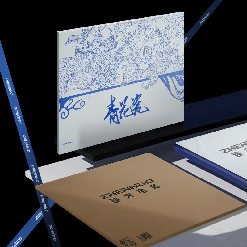 ZHENHUO GEAR Blue and White Porcelain Speed Mousepad - Premium Smooth Glide + Ancient Chinese Art on Your Desk - ZHENHUO GEAR