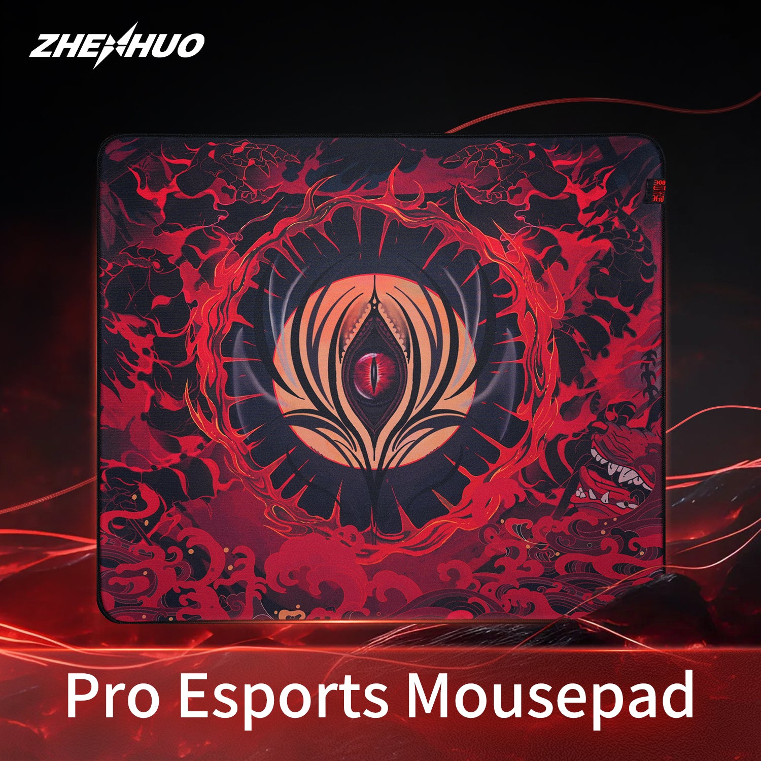 ZHENHUO GEAR Evil Eye Gaming Mouse Pad - Extra Large Dual-Texture ( Speed or Control ) for Competitive FPS - ZHENHUO GEAR