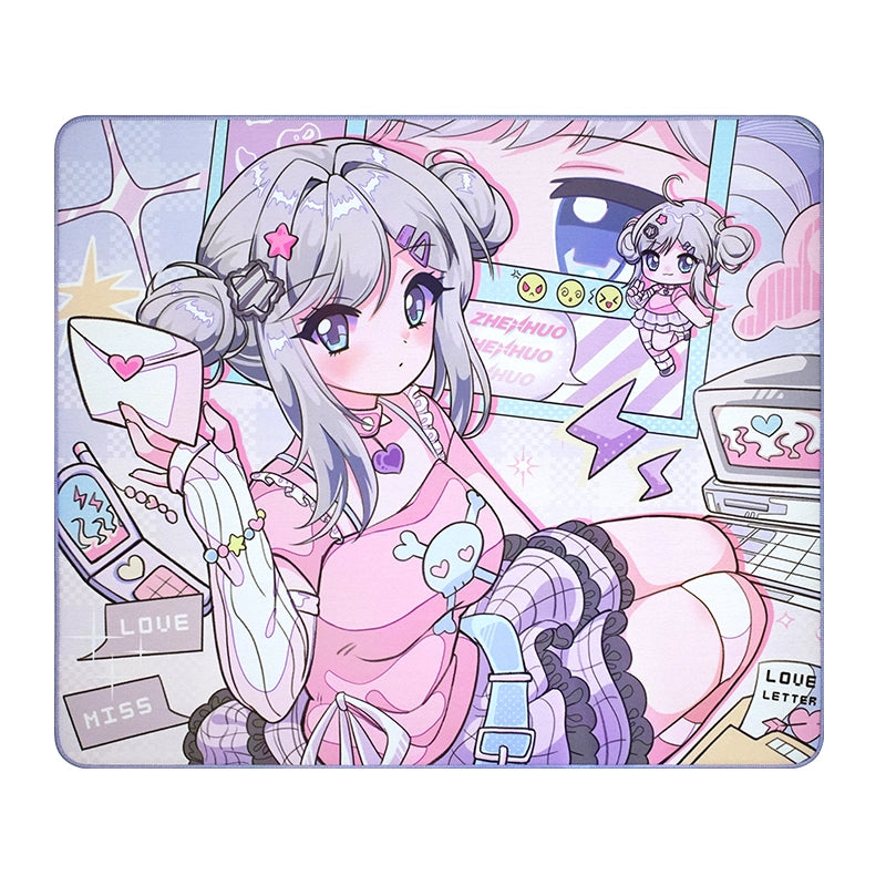 ZHENHUO GEAR Leila Anime Gaming Mousepad - Pro-Grade Cloth Surface with Otaku Moe Art - ZHENHUO GEAR
