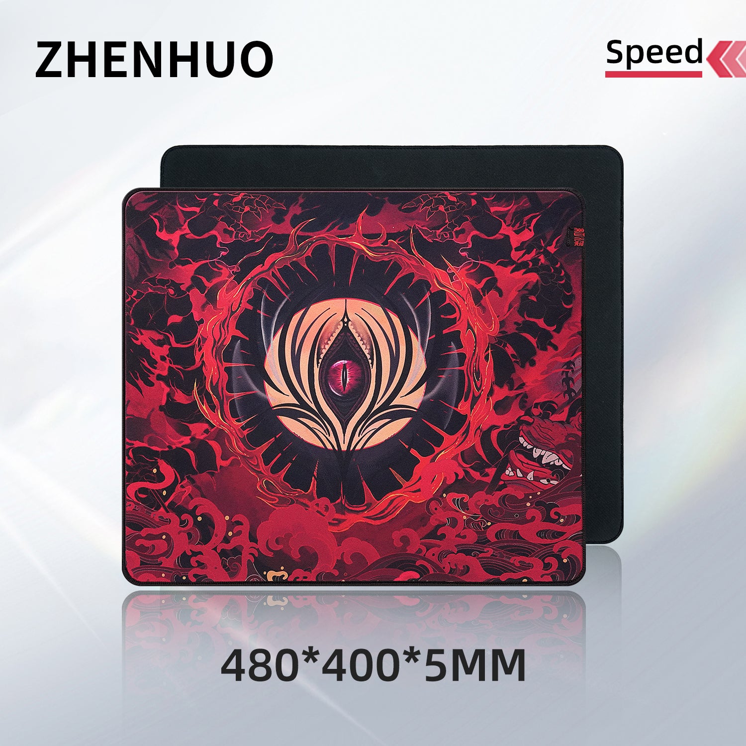 ZHENHUO GEAR Evil Eye Gaming Mouse Pad - Extra Large Dual-Texture ( Speed or Control ) for Competitive FPS - ZHENHUO GEAR