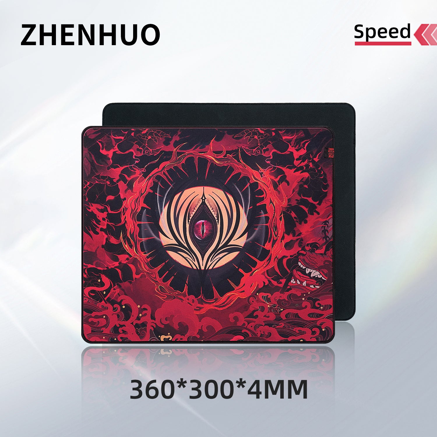ZHENHUO GEAR Evil Eye Gaming Mouse Pad - Extra Large Dual-Texture ( Speed or Control ) for Competitive FPS - ZHENHUO GEAR